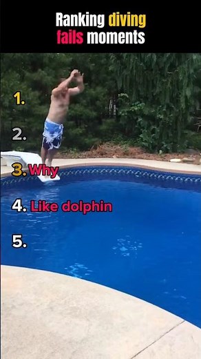 Diving Fails Gone Wrong 😂💦 #DivingFails#EpicFails#PoolFails #FunnyMoments#SummerFails #InstantRegret