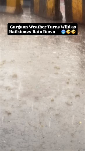 Real Gurugram | Real Gurgaon | A sudden hailstorm shocked residents across Gurgaon today as hailstones, strong winds, and heavy rain transformed the city’s weather within... | Instagram