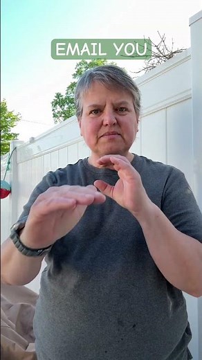 How to sign EMAIL YOU in ASL. #asl