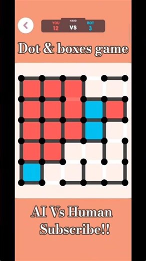 Dots and Boxes Game || Episode 2 😱 #Shorts #viral