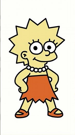 How To Draw Lisa Simpson Step By Step! 🎨