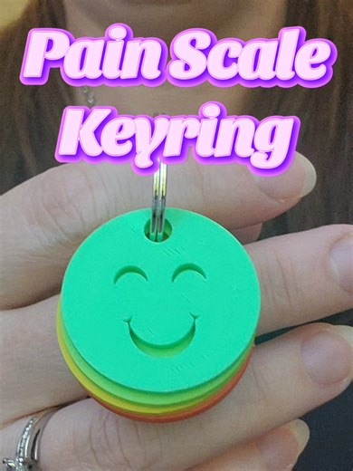 Pain Scale Keyrings: Communicate Pain Effectively