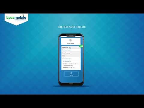 How to activate auto top-up on your Lycamobile number?