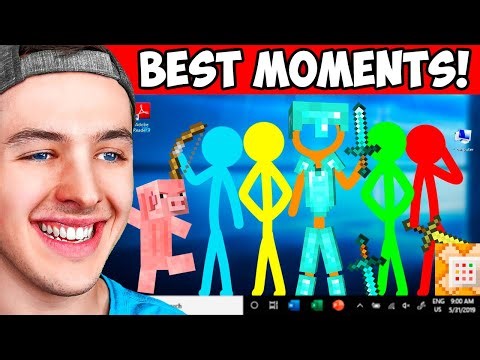 Reacting to the BEST MOMENTS from ANIMATION vs MINECRAFT!