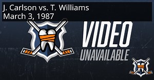 Jack Carlson vs. Tiger Williams, March 3, 1987 - Minnesota North Stars vs. Los Angeles Kings | HockeyFights
