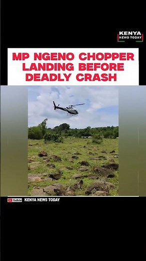 MP NGENO CHOPPER LANDING BEFORE DEADLY CRASH #johannangeno #citizentvlive #kenyanews #nandi