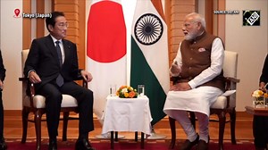 PM Modi meets former Japanese Prime Ministers, Yoshihide Suga and Fumio Kishida