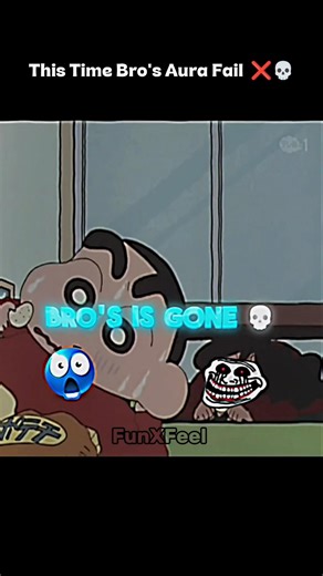 This Time Bro's Aura Fail ❌💀 #shinchan #edit #viral #grow #core #funny #cartoon
