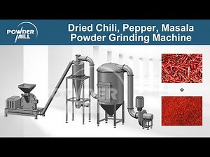 Dried Chili, Pepper, Masala Powder Grinding Machine, Hot Chilli Powder Making Machine - Mill