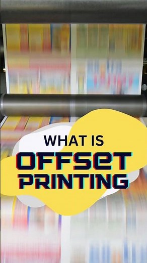 What is Offset Printing? #printing #tutorial #town