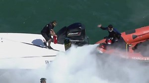 It's never a good race when your outboard turns into a barbecue (Video Credit - BoatStars) #powerboatnation | Powerboat Nation