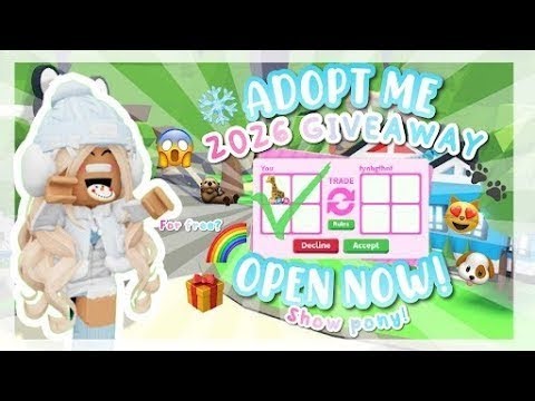 Roblox adopt me free pets gift 2026 ! live🔴 (Real!)🐲🎁#adoptme #mm2 #roblox