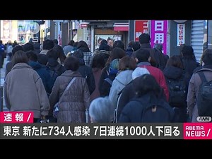 東京で734人　新型コロナの新たな感染者確認(2021年2月4日)