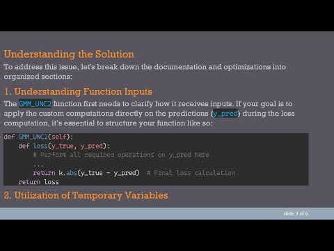 Implementing a Custom Loss Function in Keras: Addressing Common Pitfalls