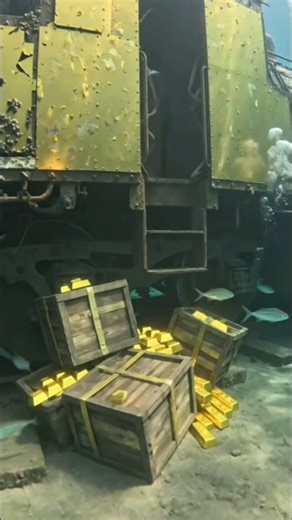 Fish POV GoPro Found a Hidden Gold Train at the Bottom of Lake Tahoe! 😱 || #mystery #underwater