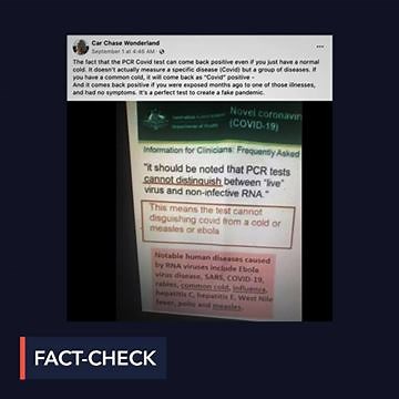 COVID-19 PCR tests are specific to SARS-COV-2, the virus that causes COVID-19. They do not detect other RNA viruses. Read the full #FactCheck on https://rappler.com/newsbreak/fact-check/pcr-tests-cannot-distinguish-covid-19-other-diseases | Rappler