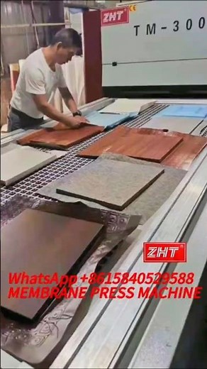 ZHT vacuum laminating machine operation video