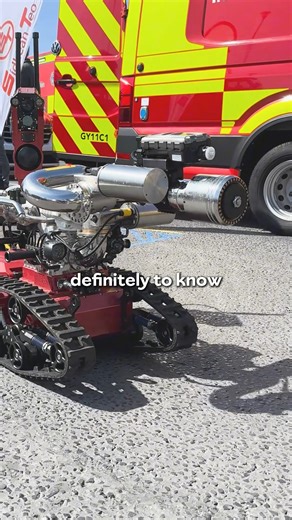 4.4K views · 21 reactions | The future of firefighting is in safe hands 烙 Meet the two robots helping tackle major fires across Galway city and county. Tune into FYI this evening from 5pm to hear the full report from the Chief Fire Officers Association conference in Galway. Report by Chloe Nolan #GalwayBayfmNews #FireSafety #Robotics | Galway Bay FM | Facebook
