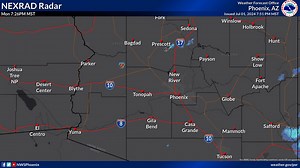 Storm activity has pretty much wrapped up for the evening. Anticipate less cloudiness Tuesday as a drying, and warming, trend begins. | US National Weather Service Phoenix Arizona