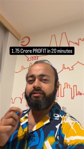 Abhishek Kar | Investor Startups Trading on Instagram: "He made 1.75 Crore in 20 minutes in stock market because of this #viral #trading"