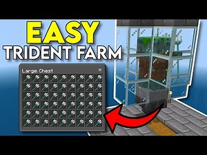 Best EASY Trident Farm Minecraft 1.20! Minecraft Bedrock