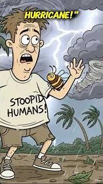 BEE WING FLAP SCALED TO HUMAN SPEED! 🤯