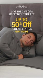 The heatwaves are coming! ☀️ Save up to 50% on bedding favorites for Father's Day. Help keep him cool and comfortable all summer long. | SHEEX | Facebook