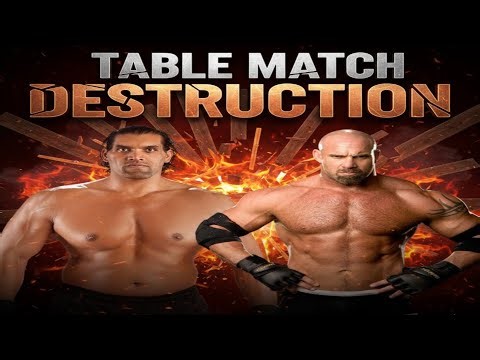Goldberg vs The Great Khali - Tables Match - WWE2k25 full Match