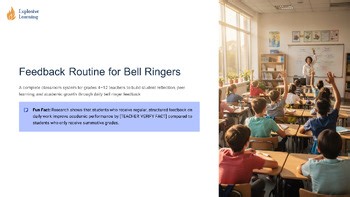 Feedback Routine for Bell Ringers complete classroom system