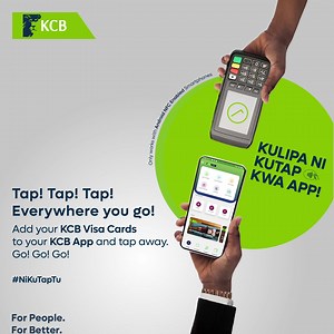 54K views · 4.8K reactions | Mambo mengi, masaa machache! Enjoy fast, secure and easy payments! Tap to pay by going to your KCB App, select card services, scan or enter your KCB Visa card details manually and tap away to enjoy malipo nywee! #NiKuTapTu | KCB Group | Facebook