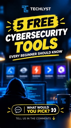 5 FREE Cybersecurity Tools Every Beginner Should Know 🔥 #cybersecurity #techlyst