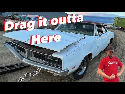 Running when wrecked...1969 Dodge Charger junkyard revival
