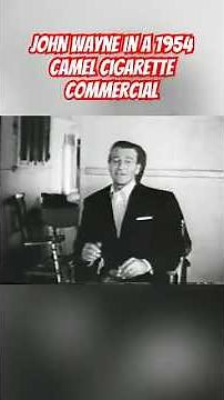 John Wayne in a 1954 Camel Cigarette Commercial #johnwayne