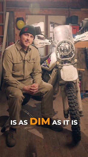 #45's DR650 Headlight Mod Bushpig Wranglers rejoice! #motorbike #motorcycle #dualsport #dualsportbike #fortnine | FortNine