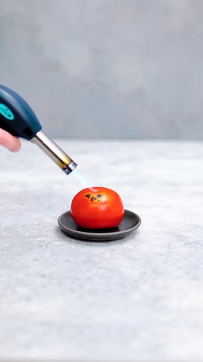 Charred Tomato Transformation: A Fiery Cooking Experiment