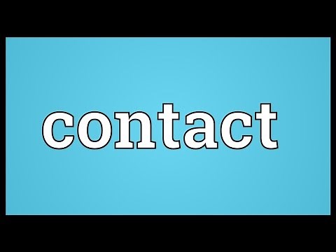 Contact Meaning