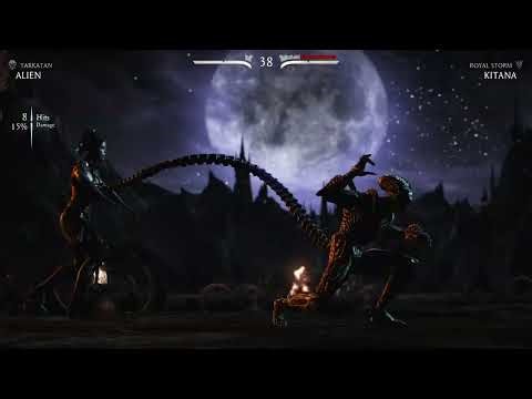 Mortal Kombat XL: ALIEN VS KITANA Gameplay | 1080p 60FPS MAX Settings