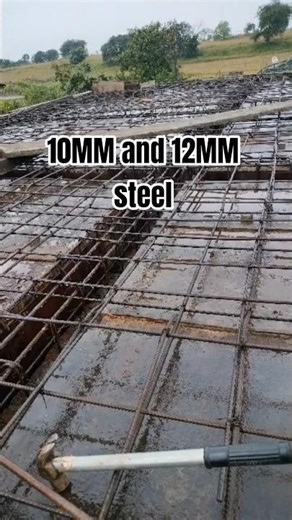 steel reinforcement with slab.. slab casting prosess #construction #home