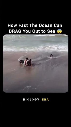How Fast The Ocean Can DRAG You Out to Sea 😱🌊 #Shorts