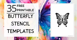 38 FREE Butterfly Stencil Templates: Flutter Into Creativity! - Artsydee - Drawing, Painting, Craft & Creativity