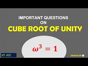 Solved problems on cube root of unity| Important questions on cube root of unity #iit jee maths