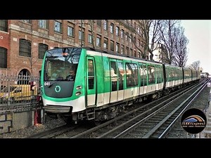 Paris Métro - Les 6 lignes de métro aérien - Matériel MP05, MP73, MF77, MF01