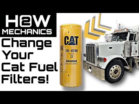 How to Replace Cat C-15 Fuel Filters! - No Shop Needed!