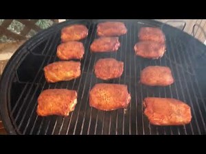 How To Trim and Cook Competition Chicken Thighs On The Weber Smokey Mountain 22.5"