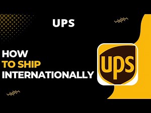 How to Ship Internationally on UPS !