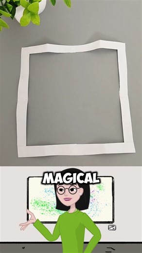 Paper Craft Ideas on Instagram: "Watch a simple paper cross turn into a 3D illusion! Two interlocking rings, a few clever cuts, and suddenly—it’s a square frame. A mind-blowing transformation that’s easy, fun, and feels like magic."