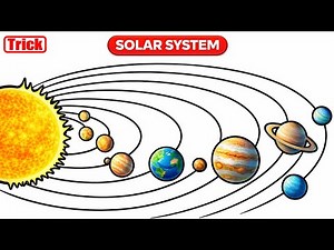 Solar system drawing for exam | universe drawing | planets drawing | solar planets universe drawing