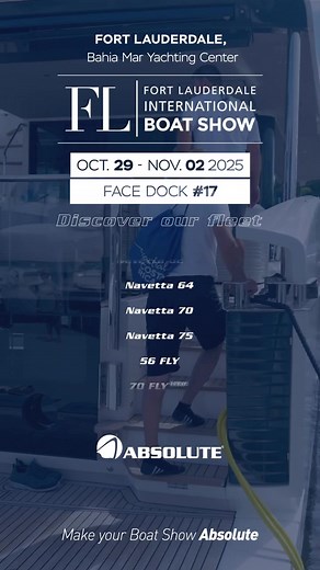 🌊⚓️ Big news from the Fort Lauderdale International Boat Show! Absolute Yachts is bringing a full lineup of stunning new models - take a look at what you can see: 🛥️ Navetta Series • Navetta 75 • Navetta 70 • Navetta 64 • Navetta 62 (NEW!) • Navetta 53 🌟 Flybridge Series • 70 FLY (NEW!) • 56 FLY 👉 Learn More Here: https://www.absoluteyachts.com/en/absolute_event/41361/ Don’t miss the chance to step aboard and explore these beauties in person — luxury, innovation & design all anchored in one 