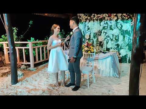 Bride & Groom's Wedding Speech (Visayan/English)