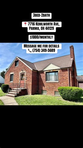 🏡 PARMA, OH RENTAL ALERT 🏡 Beautiful fully-furnished brick home on a quiet, walkable street 😍 ✨ 3 Bedrooms | 2 Bathrooms | 1,800 sq ft 🍽️ Updated kitchen with granite countertops & stainless appliances 🛋️ Spacious dining area tons of storage 🛏️ Two bedrooms on main level private 3rd bedroom upstairs (perfect for office or retreat) 🔥 New boiler (2023) ❄️ AC units for year-round comfort 🌳 Large fenced backyard 🚗 Plenty of driveway parking 📍 Minutes from everything Cleveland has to offer 